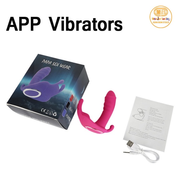 SKU-01 APP panty Vibrator box rose red logo 01